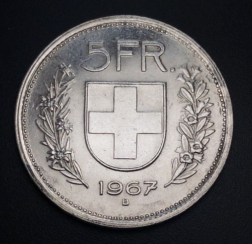 Svizzera franchi 1967 - svizzera, 5