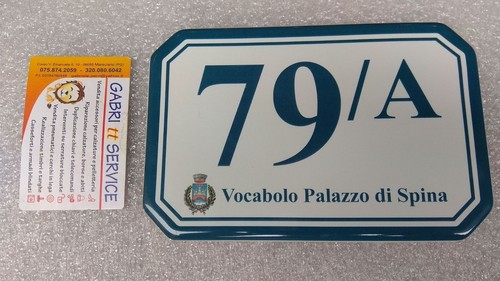 Targa numero civico - targa, porcellana