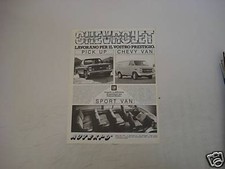 advertising Pubblicità 1984 CHEVROLET PICK-UP/CHEVY VAN