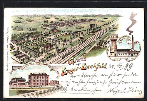 Litografia lager lechfeld - litografia, lager-lechfeld