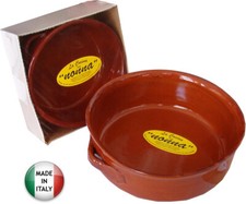 Barone Ceramica Tegame in Terracotta Utilizzabile in Forno cm 26