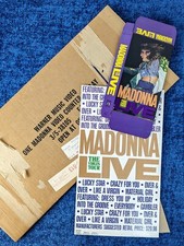 MADONNA VIRGIN TOUR PROMO BANCONE ESPOSITORE E SCATOLA 1985 WARNER RARO