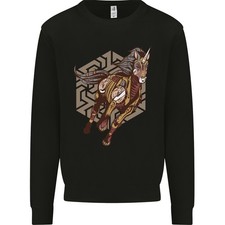 Felpa steampunk con unicorno - felpa,