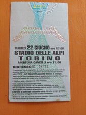 RARO BIGLIETTO CONCERTO dei METALLICA-TORINO 1993