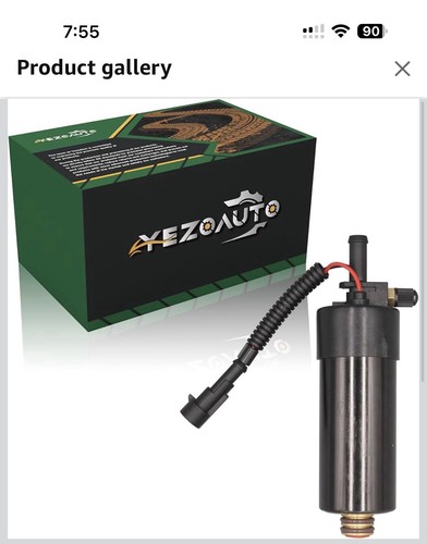 Pompa carburante con valvola