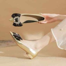 Mocassini Scarpe Ballerine Donna Elegante Oro Lucido Pelle Sintetica 84740