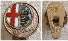Distintivo ALFA ROMEO 🚘 MILANO spilla pubblicità FABBRICA AUTOMOBILI pin OMEA❗️