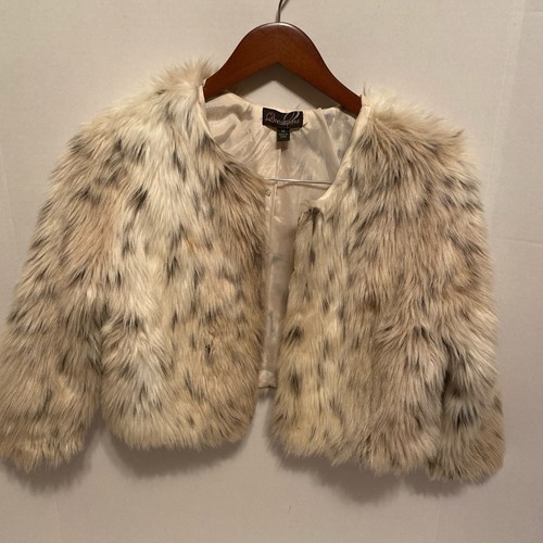 Womens size faux fur jacket - m,