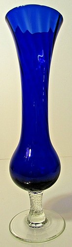 Bud vase inches cobalt - inches, blue