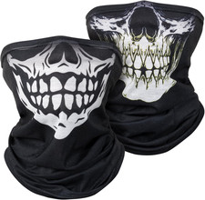 2 Pezzi Teschio Scaldacollo