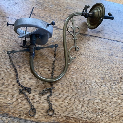 Victorian brass gas - gas, light