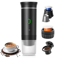 Macchina Caffè Espresso Portatile Elettrica 3in1 Polvere Cialde Capsule