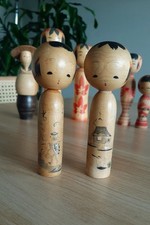 KOKESHI VINTAGE - Japanese traditional doll - 2 Bambole 