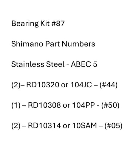 Kit cuscinetti shimano - -,