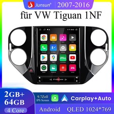 VW Tiguan 2007-2016 - Android 14 autoradio - 9,7 pollici CarPlay DAB + GPS navigatore 2 + 64G