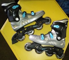 Rollin' on pattini in linea donna misura 10 ABEC 3 cuscinetti ruote 76 mm