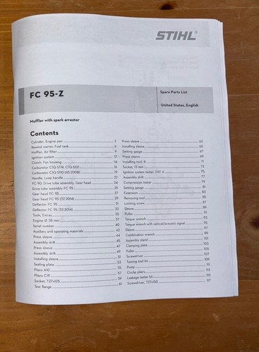 Manuale elenco ricambi