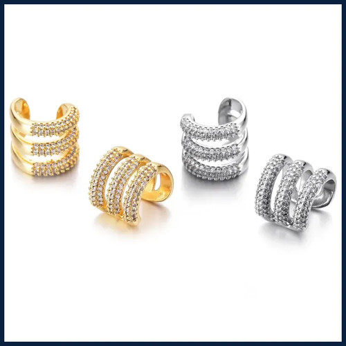 Orecchini clip tre - clip,