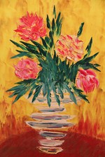 Quadro olio su tela. Tecnica a