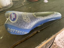 sella bici San Marco Fusion Bottecchia blu e grigia eroica vintage epoca corsa