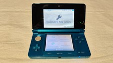 Nintendo 3DS Aqua Blue con Firmware originale 1.1.0.0E VERY RARE - UNICO SU EBAY