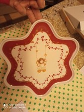 Meraviglioso piatto stella  Thun Dolce Natale.Nuovo carta cert. Scatolo adattato