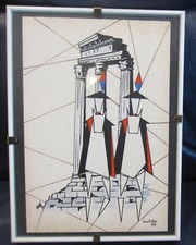 1988 Montella Due carabinieri a cavallo Foro Roma Chine colorate No Pippo Rizzo