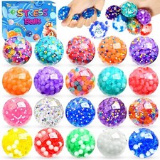 Purpledi 20 Pezzi Squishy Ball,Palline Antistress da Impastare,Squeeze Toy,Palla