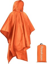 Azeekoom Poncho Impermeabile, Multifunzionale Stuoia Campeggio Coperta da Picnic