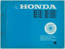 Catalogo Ricambi - Parts Catalogue - Motore Marino Honda BF75 BF100  ediz.1982