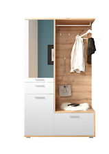 Mobile da ingresso completo CARAVATE in laminato, LAP 117x198x38 cm