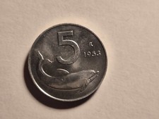 5 LIRE DELFINO 1953 SPL + 