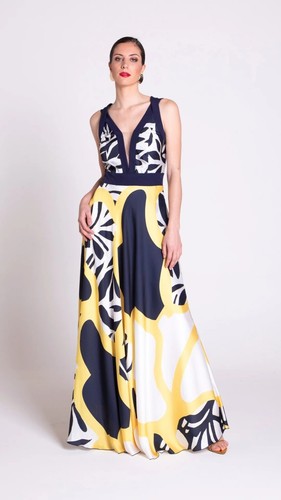 Edas abito vestito lungo - abito, donna