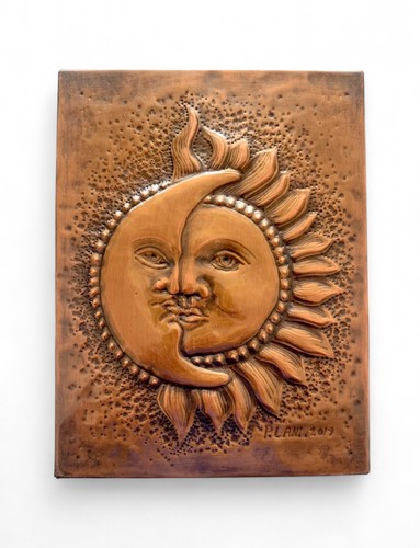 Sole luna sbalzo - luna, rame