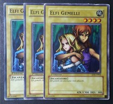 Set 3 Carte  ELFI GEMELLI / Gemini Elf / Comune da mazzo in Italiano (VG) YUGIOH