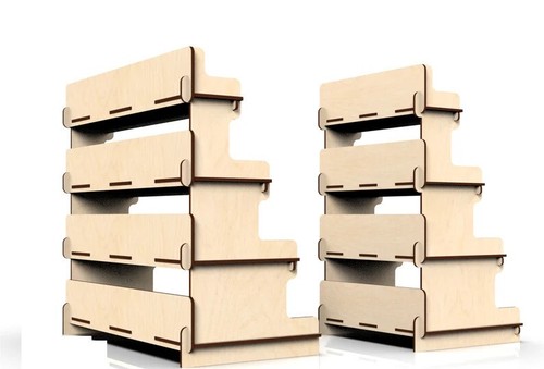 Espositore legno a - espositore, in