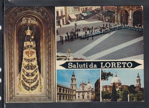 Cartolina saluti loreto - cartolina, da