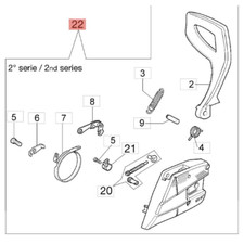 EFCO COPRICATENA COMPLETO MOTOSEGA 137 141 MT 3700 4100 440 4400 ORIGINALE
