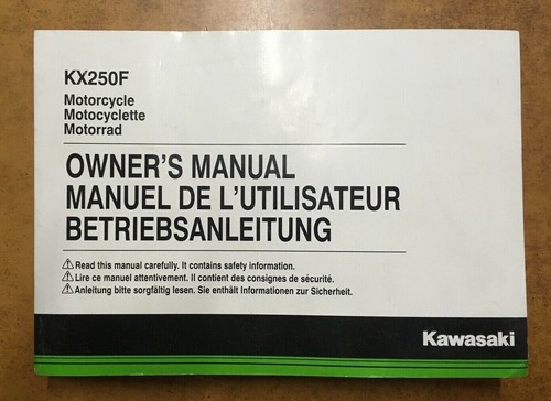 Kawasaki kxf 250 2018 manuale - kxf,