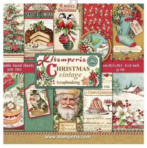 Blocco 10fg carte scrap