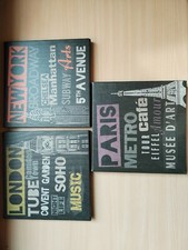 No.3 Pjatteryd Quadri Ikea - Londra, New York, Parigi - 25x25cm