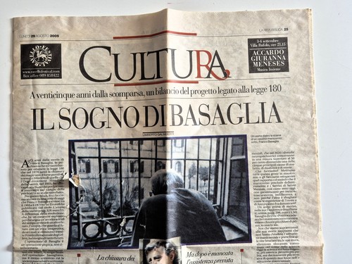 Ritaglio giornale basaglia - ritaglio,