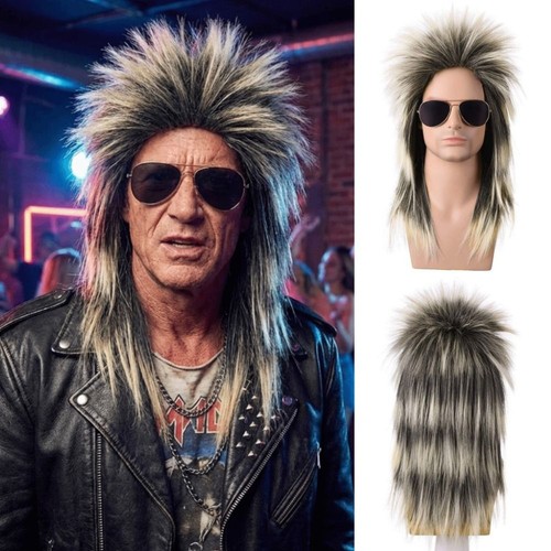Synthetic hair men mullet - hair, wigs