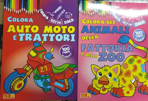 Libri colora auto moto - libri,