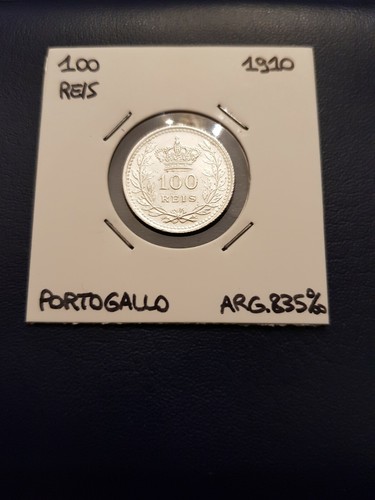 Moneta argento 100 reis