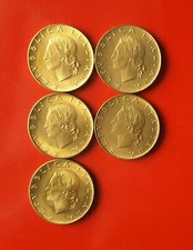 5 MONETE 20 LIRE ERRORE -