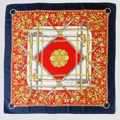 Foulard soie print canne et - foulard, en