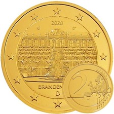 Moneta euro placcata - 2,
