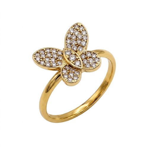 Anello oro 750 giallo - anello, in