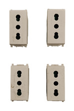 4 Prese Vimar Plana Bipasso 16A 2P+T Cod 14203 Frutti Elettrici Usati Lotto